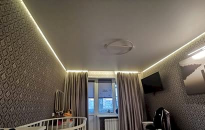 фото натяжного потолка