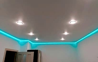 фото натяжного потолка